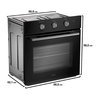 Forno Elétrico de Embutir 68L Midea