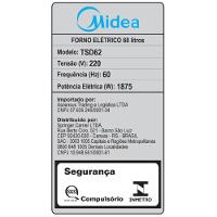 Forno Elétrico de Embutir 68L Digital com Air fryer Midea - 8