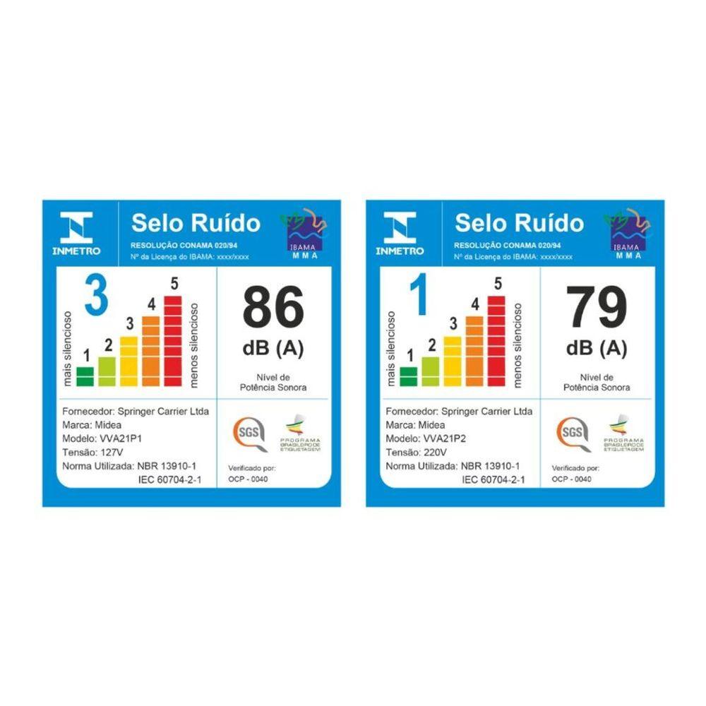 Aspirador de Pó Vertical 2 em 1 Preto e Azul Midea - 9