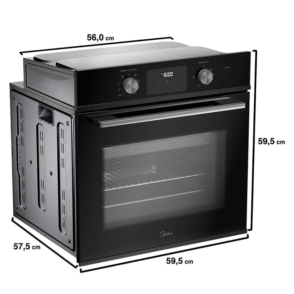 Forno Elétrico de Embutir 80L Digital com Air fryer Midea - 9