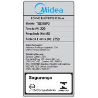 Forno Elétrico de Embutir 80L Digital com Air fryer Midea - 10