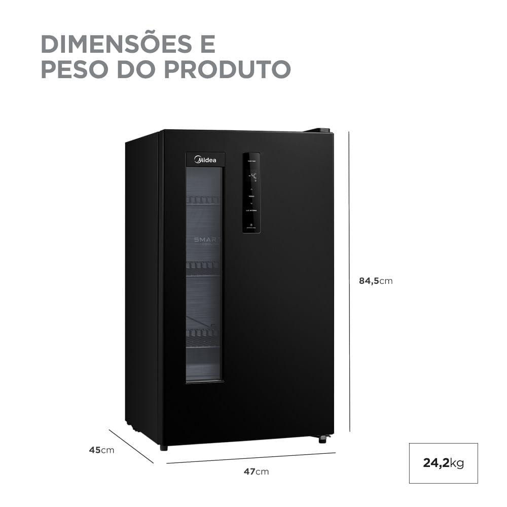Cervejeira Preta Frost Free 82 Litros Midea - 6
