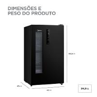 Cervejeira Preta Frost Free 82 Litros Midea - 6