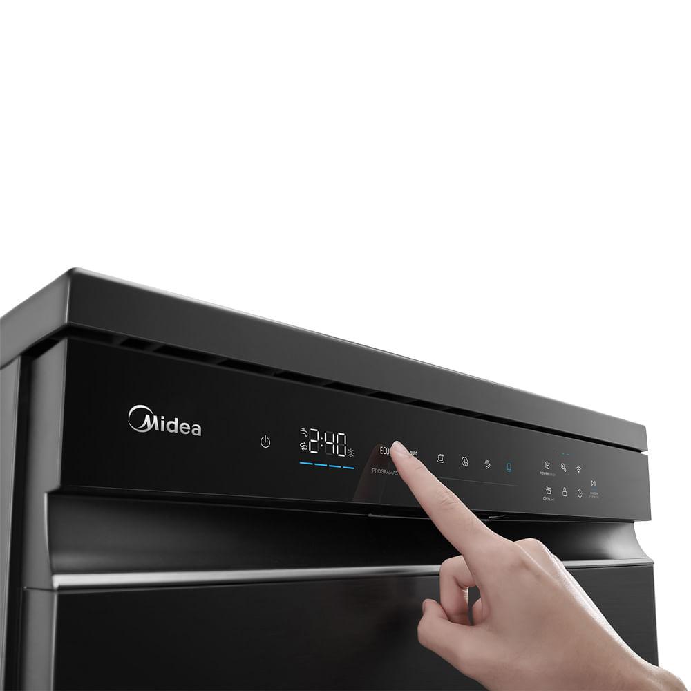Lava Louças 14 Serviços Black Inox SmartHome Midea - 3
