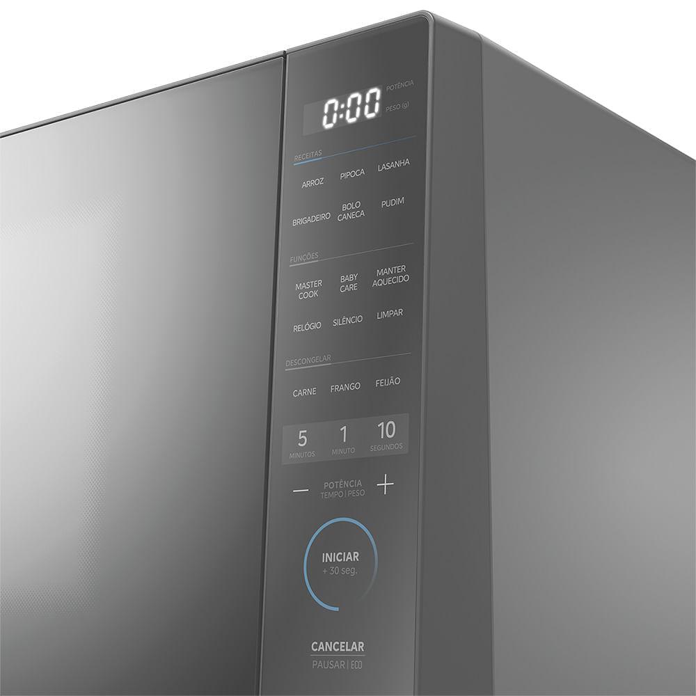 Micro-ondas 35L Prata Porta Espelhada MasterCook Midea - 4
