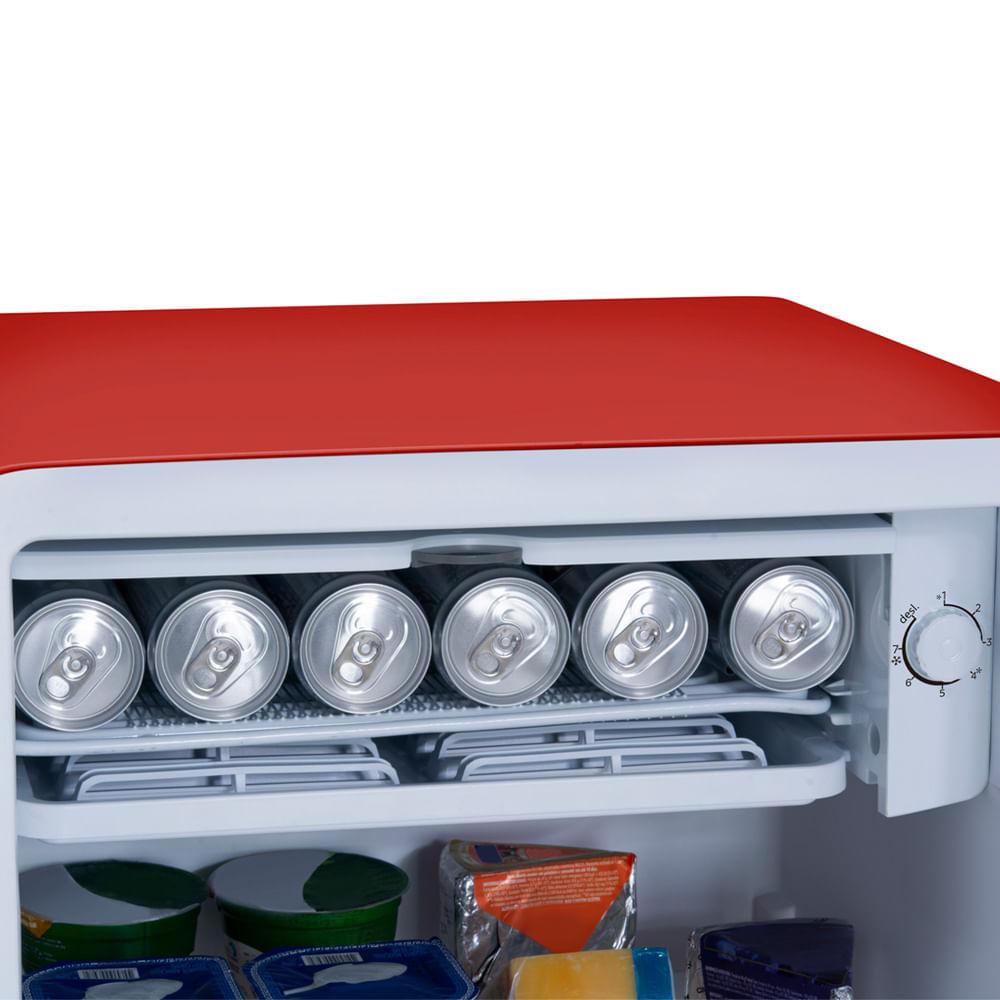 Frigobar Retrô Vermelho 93L Inverter Bivolt Midea - 7