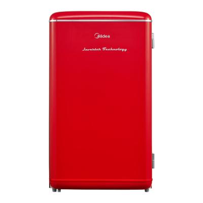 Frigobar Retrô Vermelho 93L Inverter Bivolt Midea