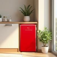 Frigobar Retrô Vermelho 93L Inverter Bivolt Midea - 8