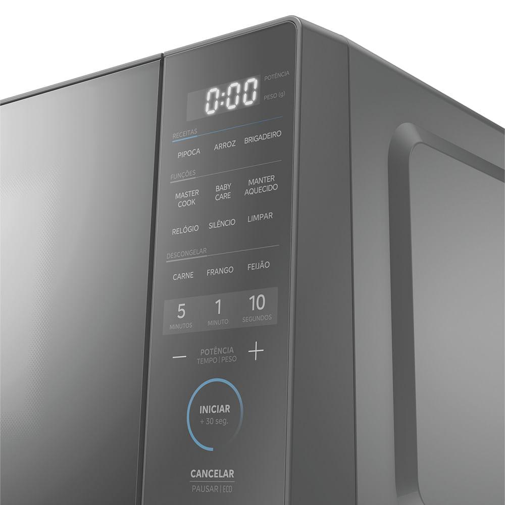 Micro-Ondas 20L Prata Porta Espelhada MasterCook Midea - 3