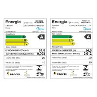 Micro-Ondas 20L Prata Porta Espelhada MasterCook Midea - 6