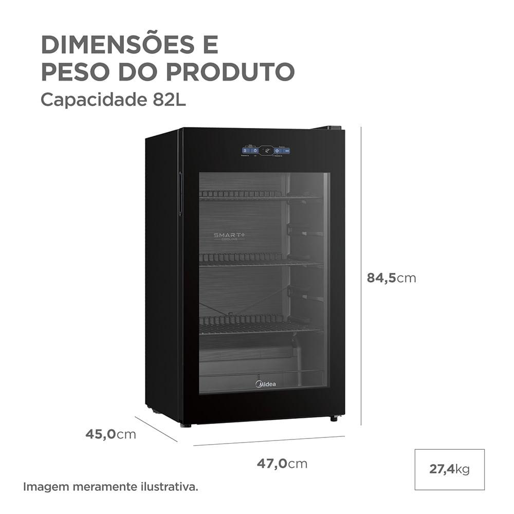 Adega de Vinho Climatizada 24 Garrafas Inverter Bivolt Midea - 3