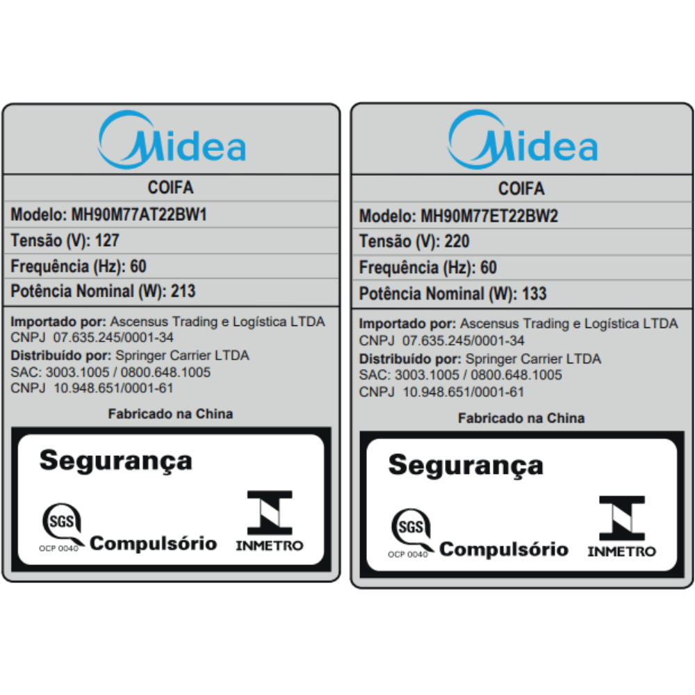 Coifa de Parede 90cm Black Inox Smart Pro Touch Midea - 2