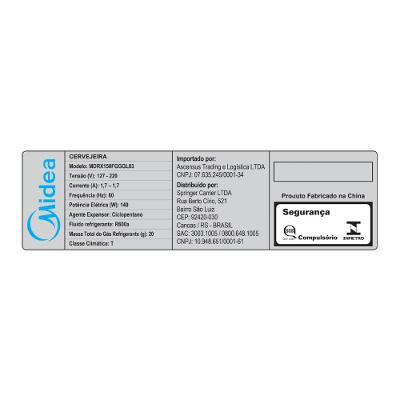 Cervejeira Frost Free 82L Smart 3 em 1 Inverter Bivolt Midea