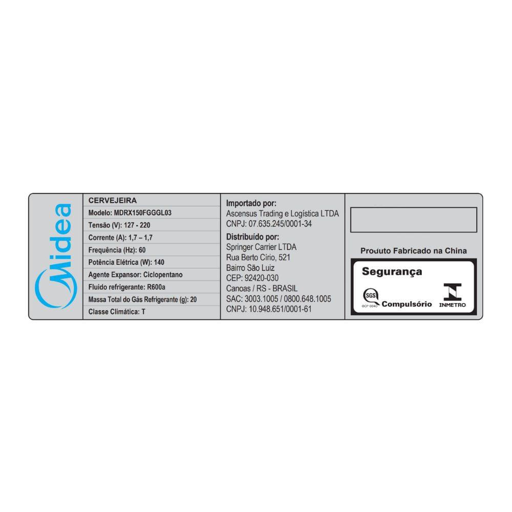 Cervejeira Frost Free 82L Smart 3 em 1 Inverter Bivolt Midea - 7