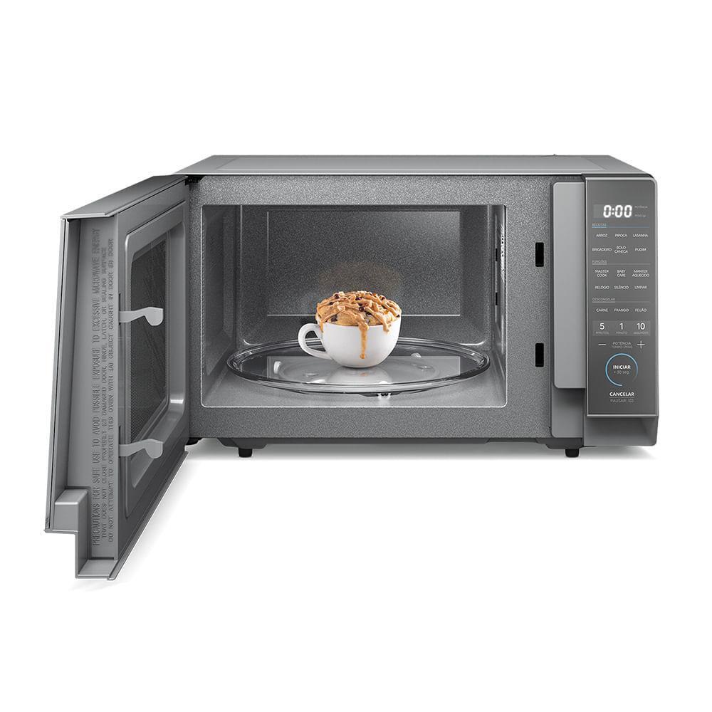 Micro-ondas 27L Prata Porta Espelhada MasterCook Midea - 2