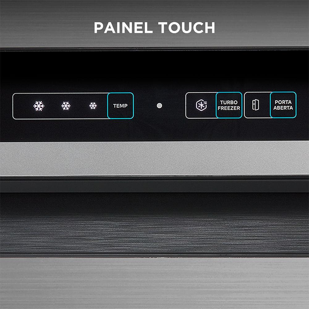 Geladeira Frost Free Duplex 394L Inverter Cor Inox Midea - 3