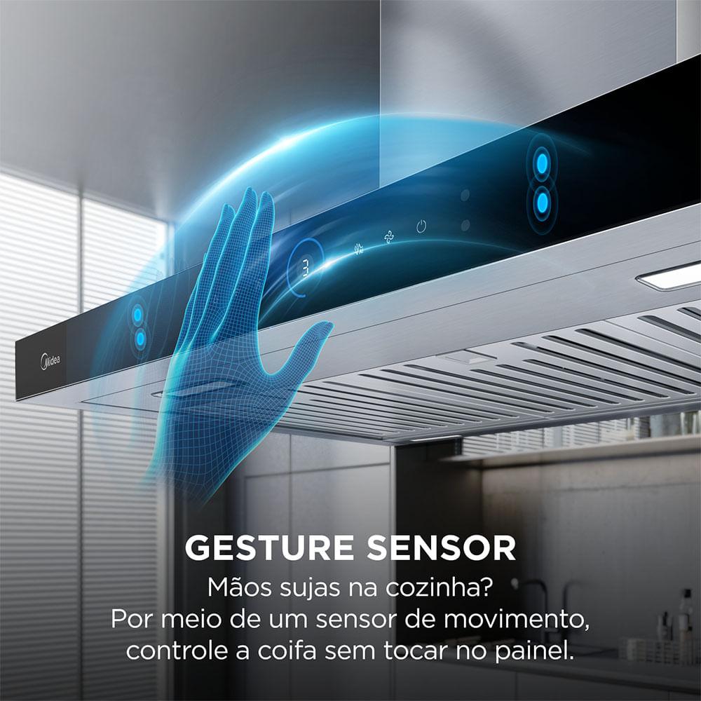 Coifa de Ilha 90cm Smart Pro Touch Midea - 3