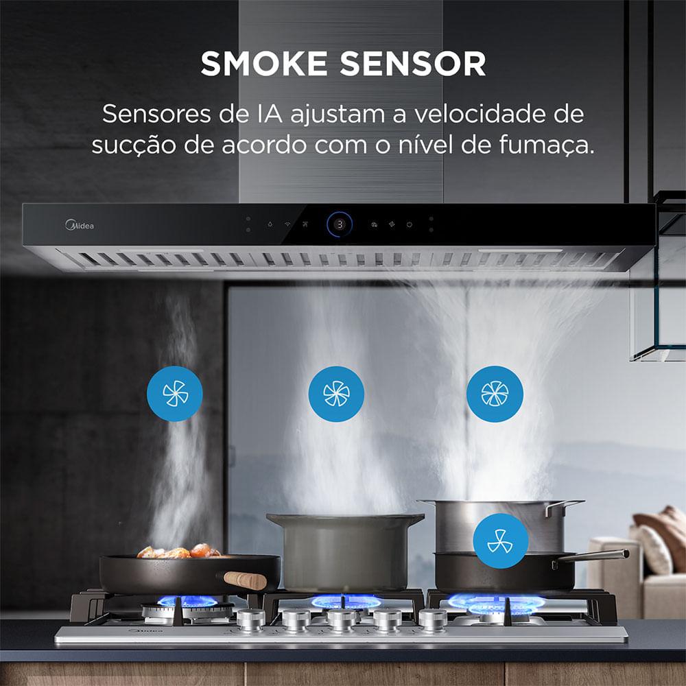 Coifa de Ilha 90cm Smart Pro Touch Midea - 5