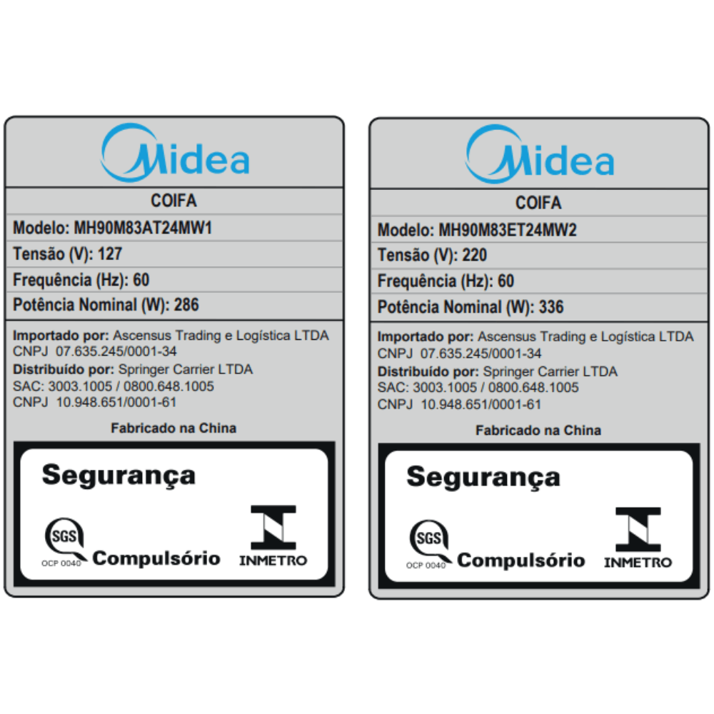 Coifa de Ilha 90cm Smart Pro Touch Midea - 8