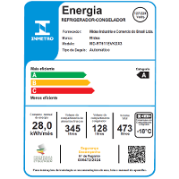 Geladeira Frost Free Duplex 473L Inverter Preto Midea - 10