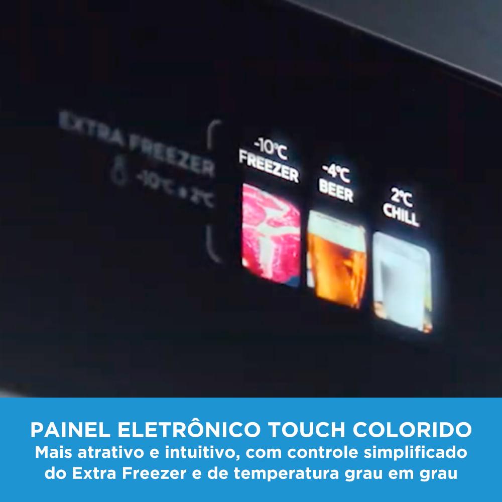 Geladeira Frost Free Duplex 491L Inverter Preta Midea - 3