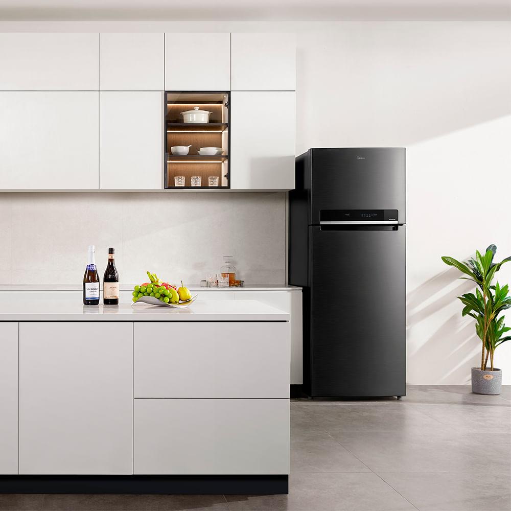 Geladeira Frost Free Duplex 491L Inverter Preta Midea - 4