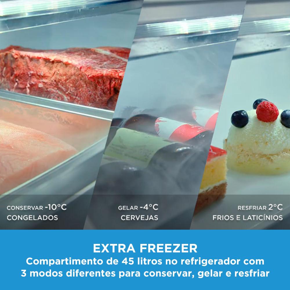 Geladeira Frost Free Duplex 491L Inverter Preta Midea - 6