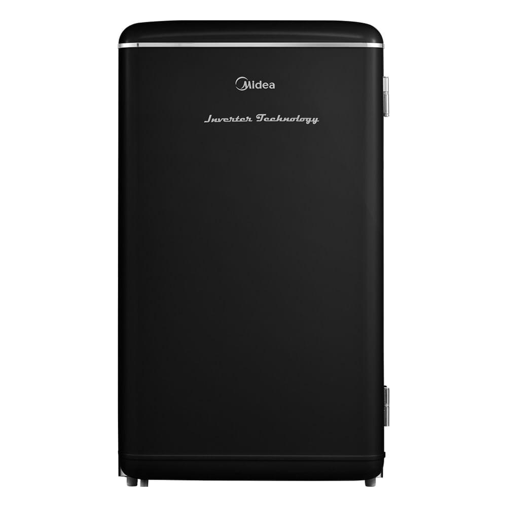 Frigobar Retrô Preto 93L Inverter Bivolt Midea - 1