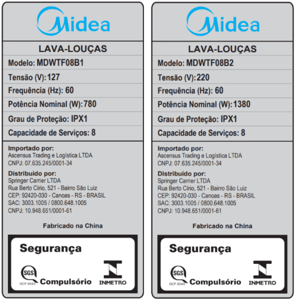 Lava Louças 8 Serviços Cinza Touch Plus Midea - 7