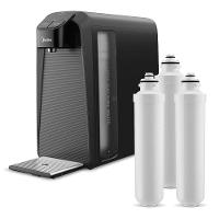 Kit Purificador de Água SlimPure Cinza + 3 filtros refis Midea