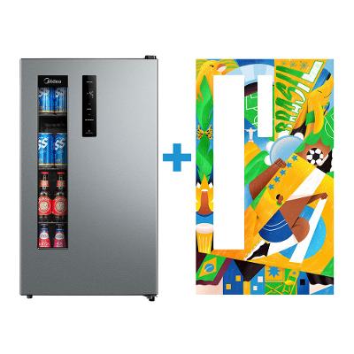 Kit Cervejeira Frost Free 82L Prata + Ímã Personalizado Midea