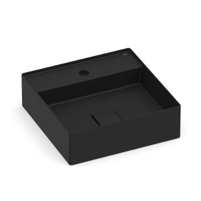 Cuba De Apoio 40x40cm Roca T9 Terra Matte Black A32787t080