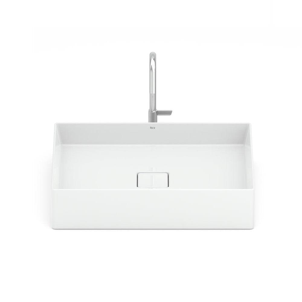 Cuba De Apoio S Mesa 51x36cm Roca T6 Terra Branco A32787z000 - 4