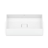 Cuba De Apoio S Mesa 51x36cm Roca T6 Terra Branco A32787z000 - 2