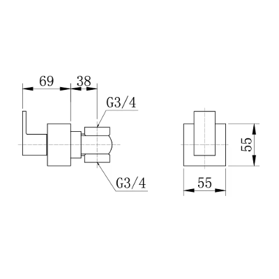 Acabamento Para Registro Dax Base Deca Havel Gold Dax-4916-hv-gd
