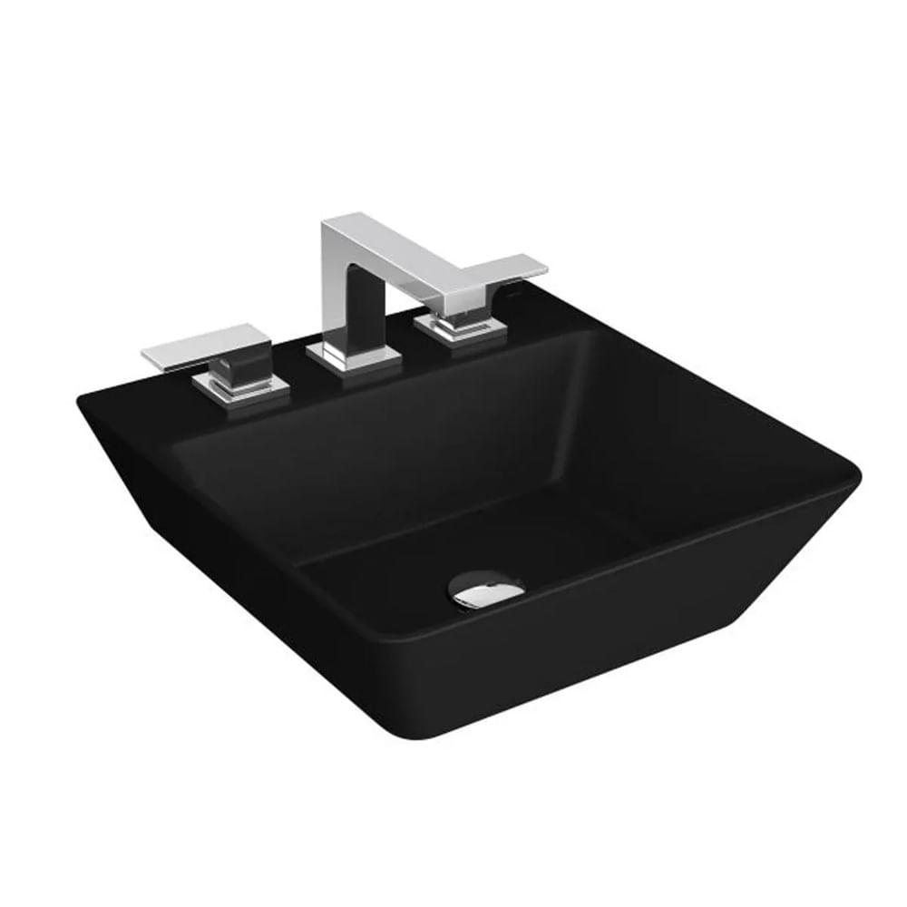 Cuba De Apoio Deca Quadrada C/Mesa 420 mm Ebano L.270.94 - 2