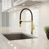 Misturador Monocomando P/Coz Gold Lexxa Gourmet Lx2288g - 2