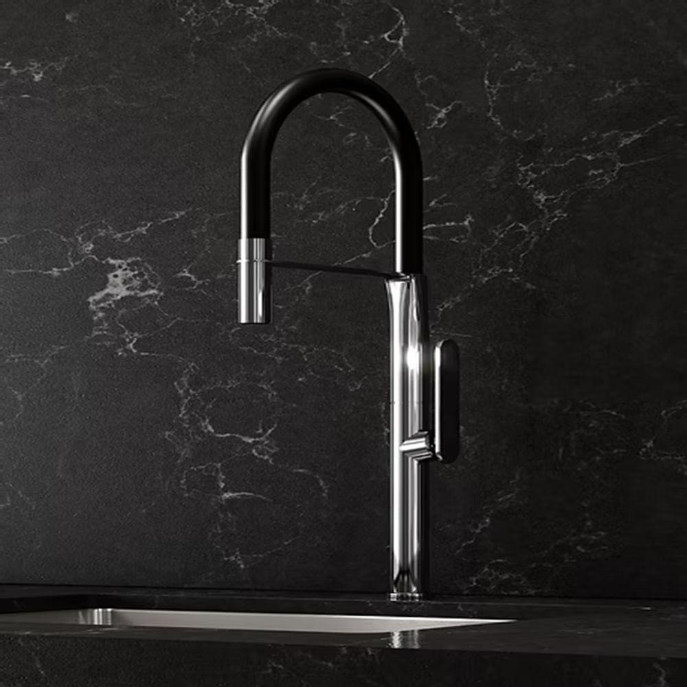 Misturador Monocomando P/Coz Br Gourmet Lexxa Cromado Lx1238 - 2