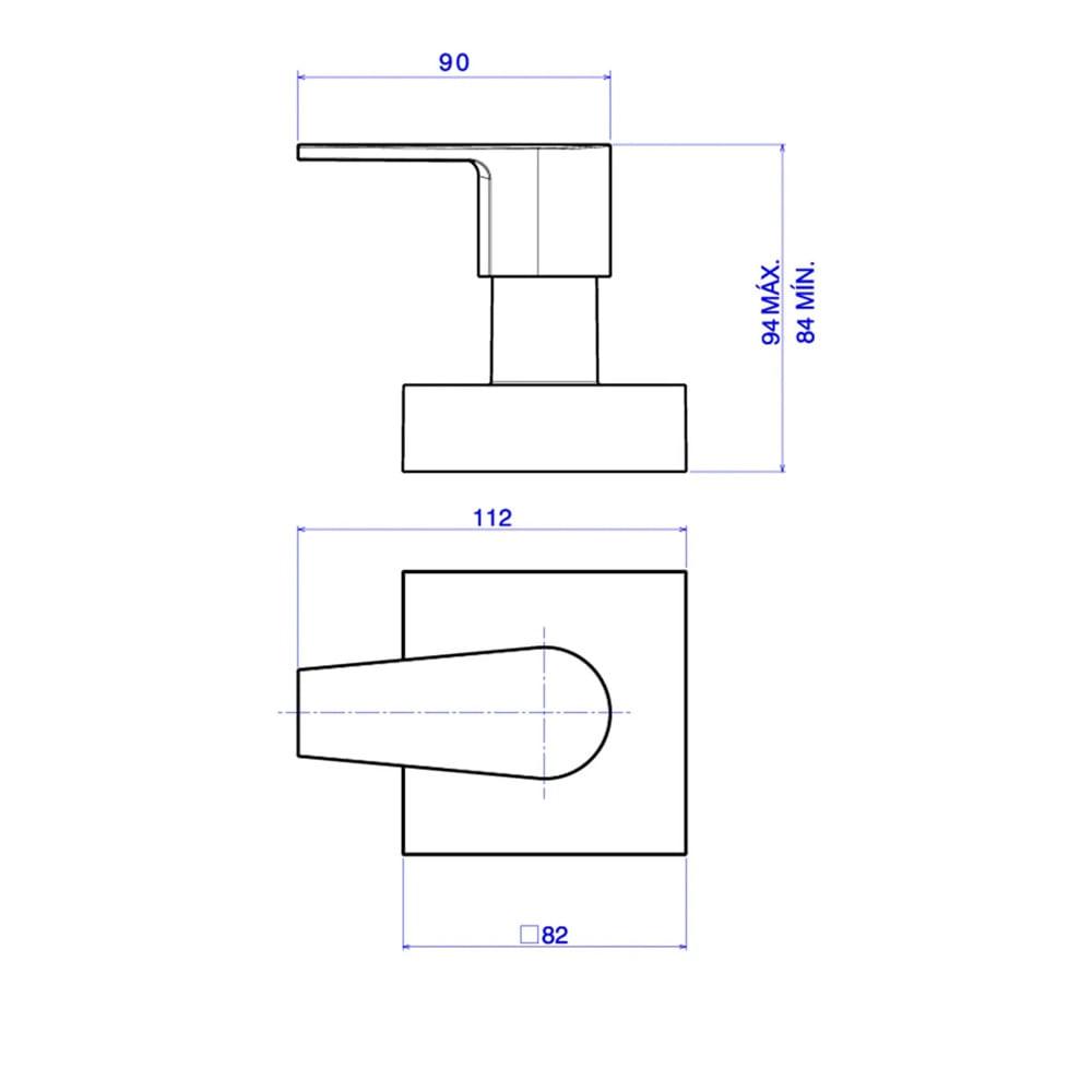 Acabamento P/Registro Deca Red Gold Level 4900.gl26.gd.rd - 2