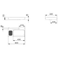 Cuba De Apoio Roca 600x420 Infinity Branco Matte A327273628 - 7