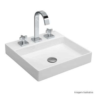 Cuba De Sobrepor Deca Borda Fina C/Mesa 40cm Branca L.129.17