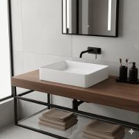 Cuba De Apoio Retangular 50x40 Docolflow Branca 12021182026 - 2