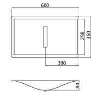 Cuba Tramontina Lavabo Aço Inox 60x35 Onda 94128/107 - 3