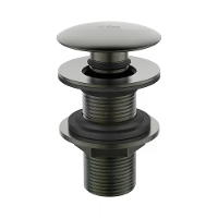 Válvula Dax Click P/Lavatório C/Tampa Redonda Cinza Dax-1013-gr - 1