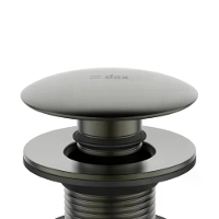 Válvula Dax Click P/Lavatório C/Tampa Redonda Cinza Dax-1013-gr - 2