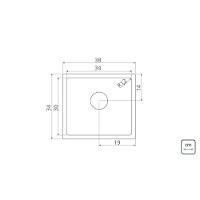 Cuba Tramontina Quadrum Inox 34x30 cm 94002103 - 3