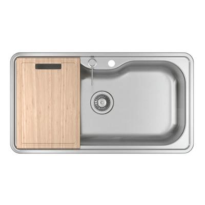 Cuba De Cozinha Retang Deca C/Deck e Acess 80x40 Facile Inox