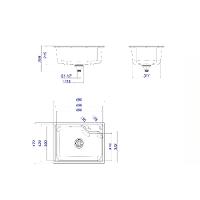 Cuba Deca Inox P/ Cozinha 60x40cm C/deck Facile-inx 660.60.dk.inx - 2