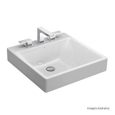 Cuba de Apoio/sobrepor Deca C/Mesa Retangular 51x51cm Branco