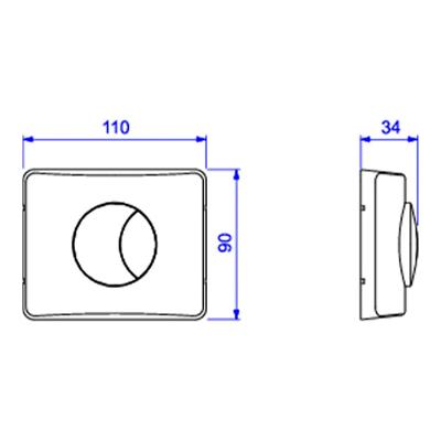 Acabamento Descarga 1.1/4-1.1/2 Hydra Duo Cromado 4900.c.duo